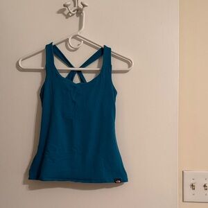The North Face Women's Teal Cross-Back Tank Top
